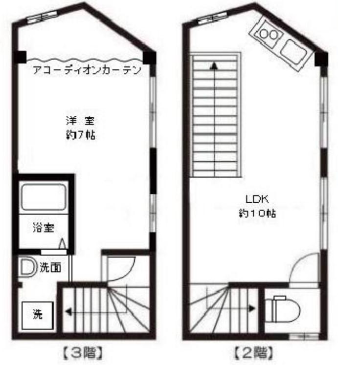 ディアビル(1LDK/1階)の間取り写真