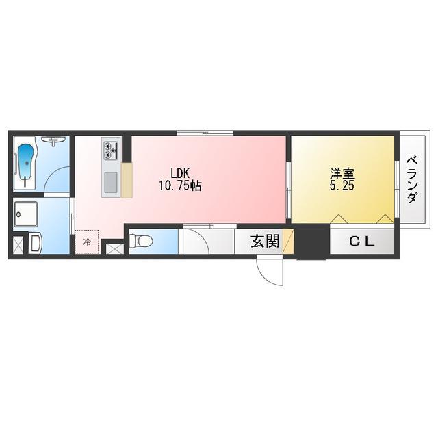 アーバンシティ(1LDK/1階)の間取り写真