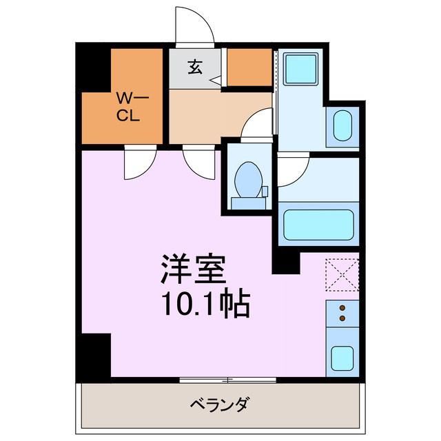 グランアルモニ(ワンルーム/7階)の間取り写真