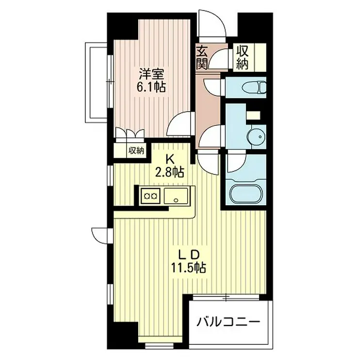 エスティメゾン北新宿 5階階 間取り