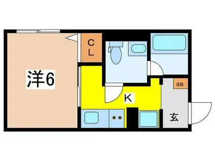 レピュア板橋本町レジデンス(1K/4階)の間取り写真