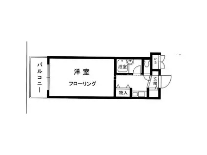アンシャンテ御影(ワンルーム/2階)の間取り写真