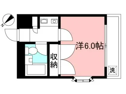 パインヒル(1K/2階)の間取り写真