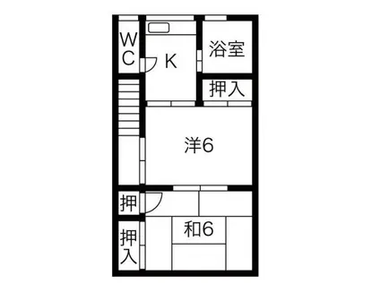 THEBANKS1(2K/2階)の間取り写真