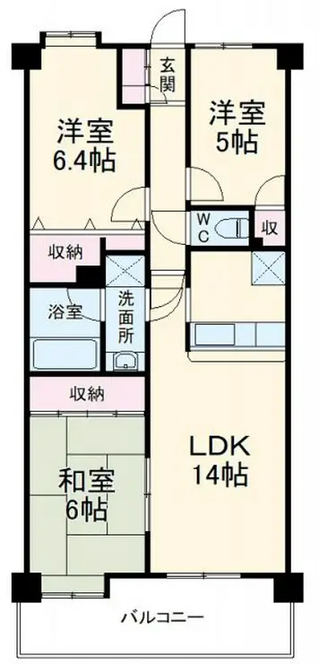 レジデンス幕張アリーナシティ 1階階 間取り