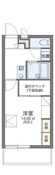 レオパレスエクレール今(1K/3階)の間取り写真
