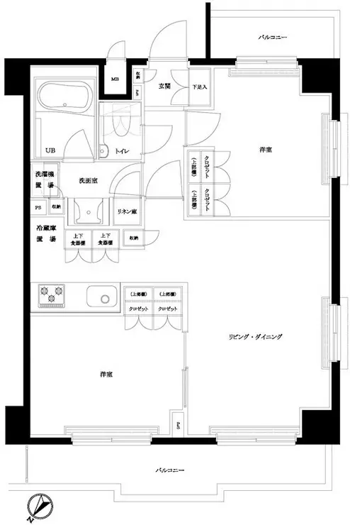 ルーブル王子 8階階 間取り