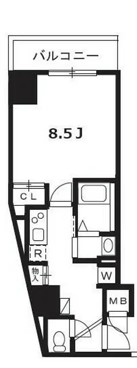 ハーモニーレジデンス東京イーストガーデン 8階階 間取り