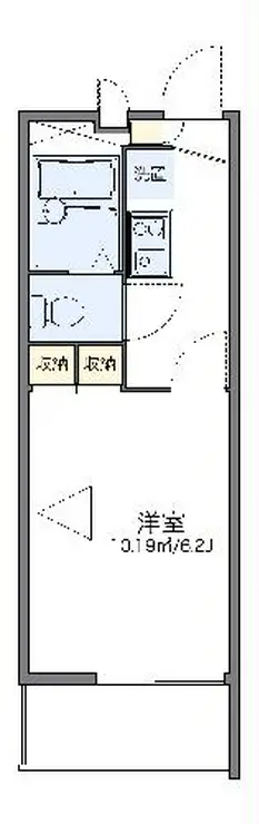 レオパレスアミー 1階階 間取り