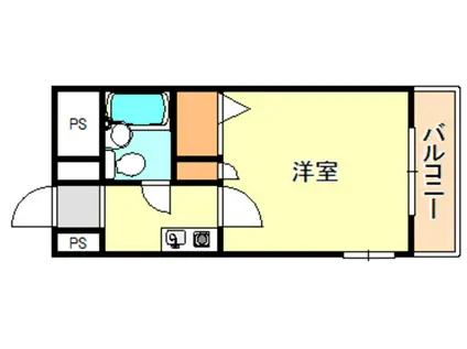 アーバンエース西神戸パル(1K/3階)の間取り写真