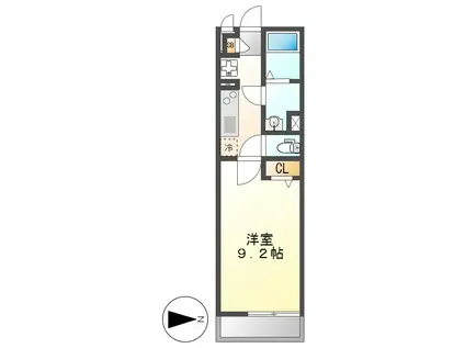 リブリ・大杉(1K/1階)の間取り写真