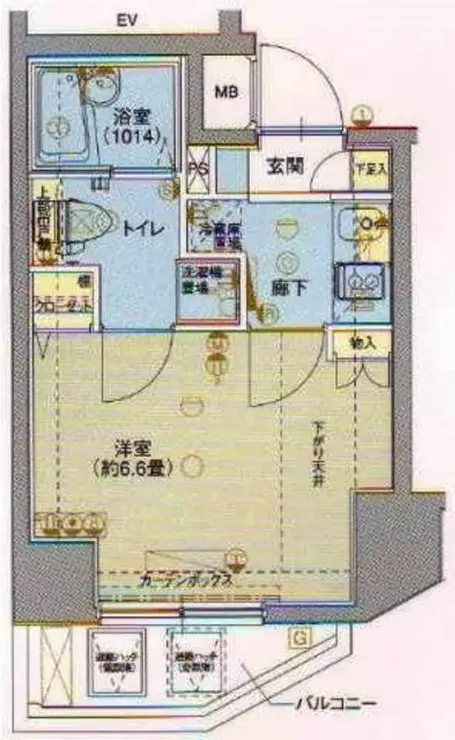 ヴェルト川崎 4階階 間取り