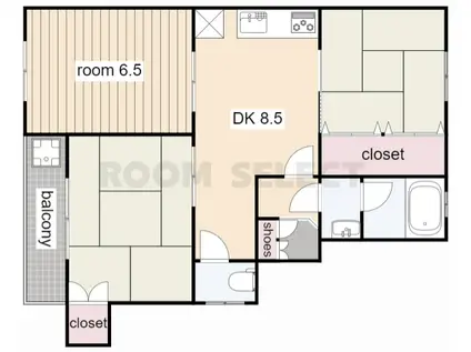 大野木ハイツ(3DK/2階)の間取り写真