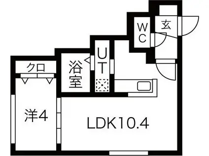 NS MAISON S5(1LDK/1階)の間取り写真