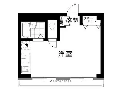 メゾン・ド・ヴィレ鷺沼(ワンルーム/3階)の間取り写真