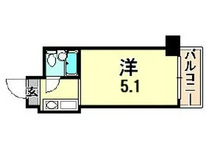 NEOダイキョー神戸元町(ワンルーム/12階)の間取り写真