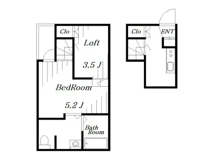 GRAN GATE(ワンルーム/2階)の間取り写真