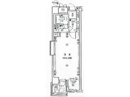 メゾン文京関口II(1K/9階)の間取り写真