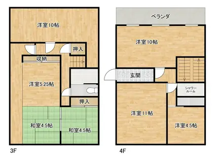 ロクマルカン(6LDK/3階)の間取り写真