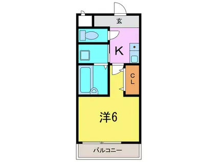 GORITON HOUSE(1K/2階)の間取り写真