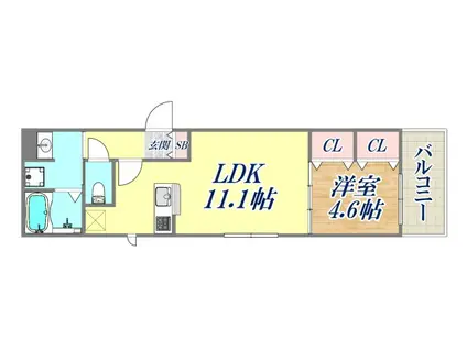 D-ROOM大塚町(1LDK/1階)の間取り写真