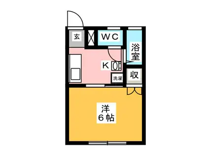 MAISON・AMITA(1K/1階)の間取り写真