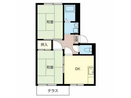 ラポール(1LDK/1階)の間取り写真