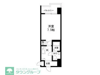 エコロジー鶴舞レジデンス(1K/4階)の間取り写真