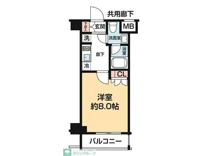 ARCOBALENO OSHIAGE BLOSSOM(1K/7階)の間取り写真