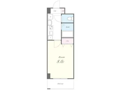 エクセルハイツ(1K/5階)の間取り写真