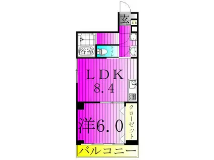 リファレンス愛宕(1LDK/2階)の間取り写真