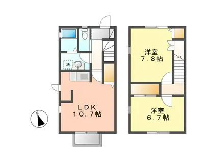 ラ マカレーナ(2LDK/1階)の間取り写真