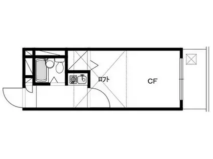 リバティパレス(1K/1階)の間取り写真