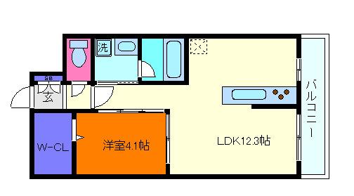 シュロス フォン ツヴァイ(1LDK/3階)の間取り写真
