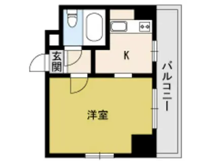 アセントマウンテン容湖(1K/4階)の間取り写真