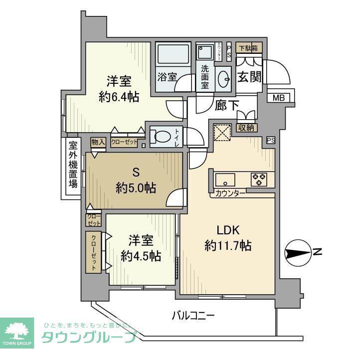 パレステージ板橋(2SLDK/4階)の間取り写真