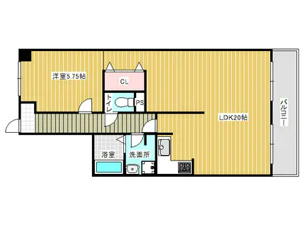 カンパーナ明石(1LDK/7階)の間取り写真