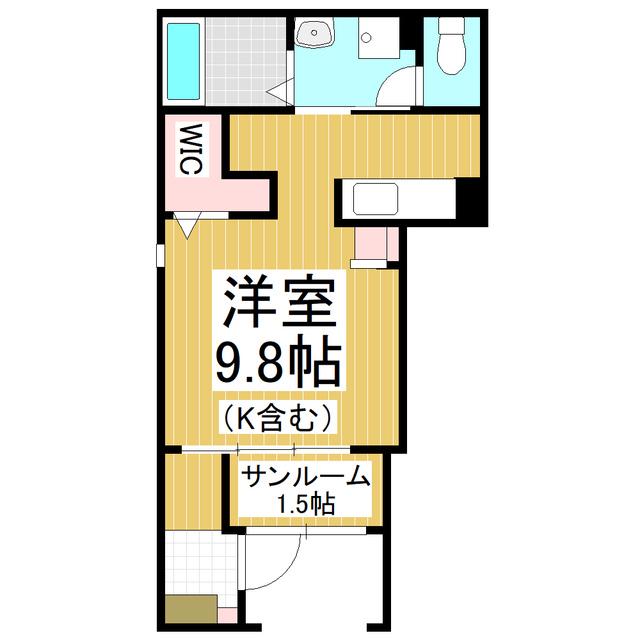 ソレイユ フルール III(ワンルーム/1階)の間取り写真