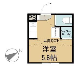 REAL BLOSSOMII(ワンルーム/2階)の間取り写真