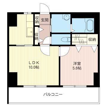 コンフォート・アーバン(1LDK/4階)の間取り写真