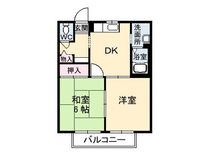 シャーメゾンシャリテABC(2K/2階)の間取り写真