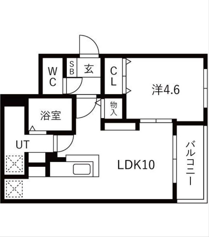 SEASONS(1LDK/3階)の間取り写真