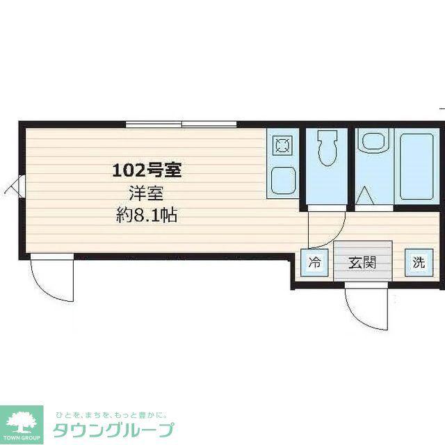 ブルーレジデンス上板橋I(ワンルーム/1階)の間取り写真