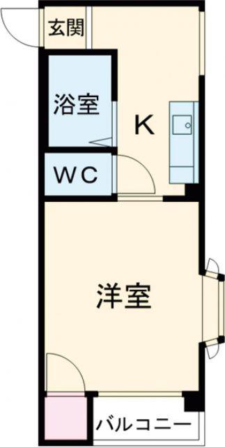 プレアール古川橋II(1K/3階)の間取り写真