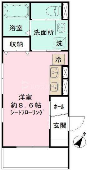 NIDO LARGO(ワンルーム/1階)の間取り写真