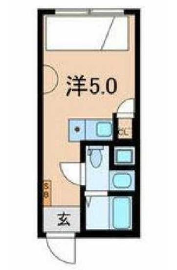HJ PLACE 東新宿(ワンルーム/3階)の間取り写真