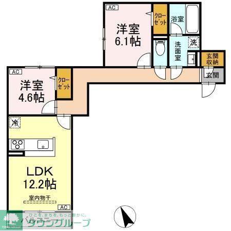 AUSPICIOUS HOUSE(2LDK/2階)の間取り写真