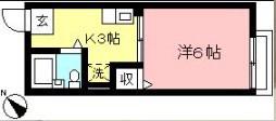 シティハイムKATO(1K/2階)の間取り写真
