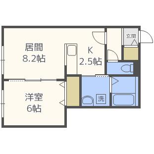 ドルチェヴィータ(1LDK/3階)の間取り写真
