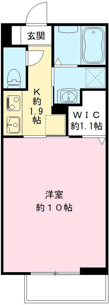 パル クレール(1K/2階)の間取り写真
